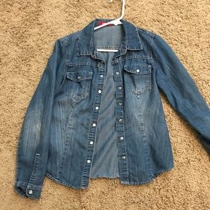 NWT Denim LS shirt